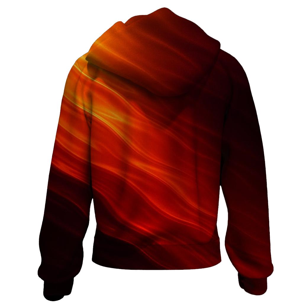 Molten Cascade printed hoodies
