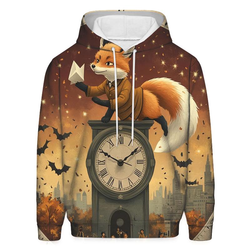 Clocktower Trickster Fox hoodie designs