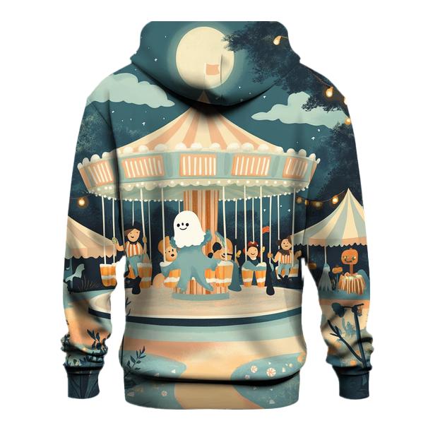 Midnight Candy Carousel printed hoodies