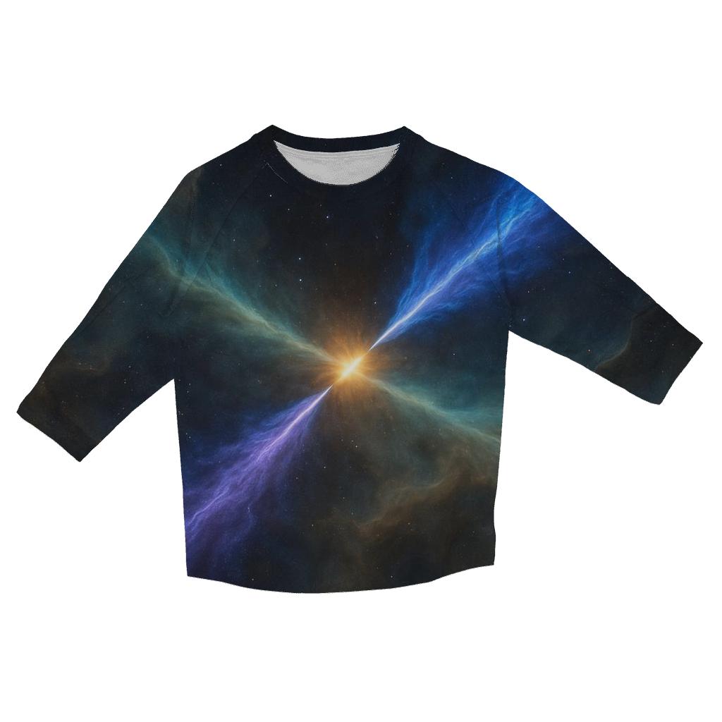 Auroral Jet Halo fashion 3/4 sleeve shirts