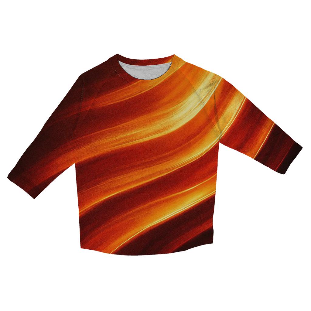 Molten Cascade trendy 3/4 sleeve tops