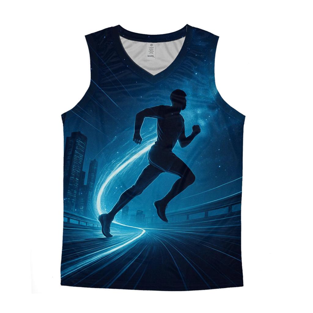 Midnight Marathon Galaxy sports performance tank tops