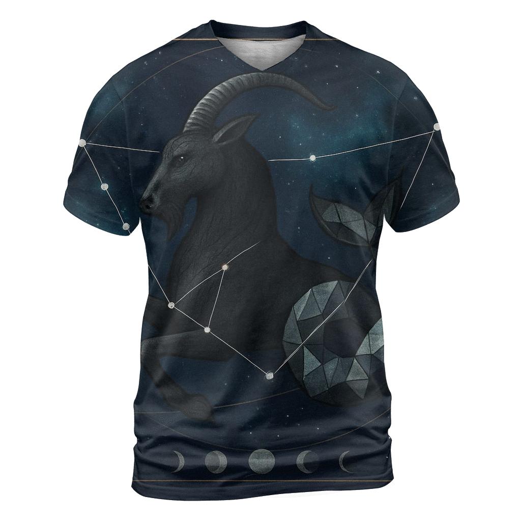 Capricorn Crystal Nebula Portrait personalized full print shirts