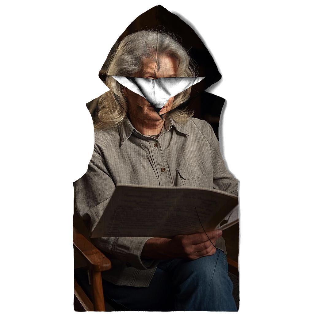 Polly Holliday On Set At Dusk zip-up hoodies