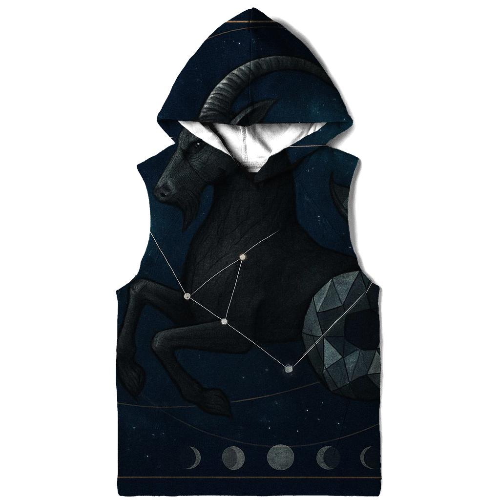 Capricorn Crystal Nebula Portrait hoodies fashion