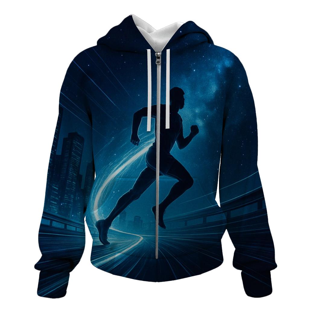 Midnight Marathon Galaxy premium hoodies