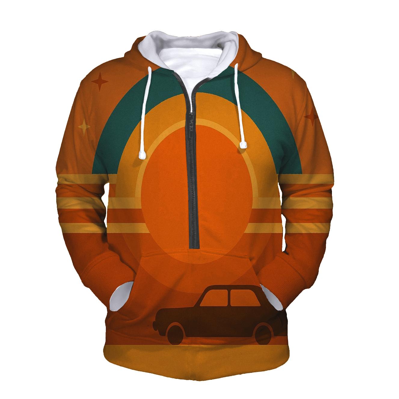 Sunset Groove Mosaic hoodies fashion