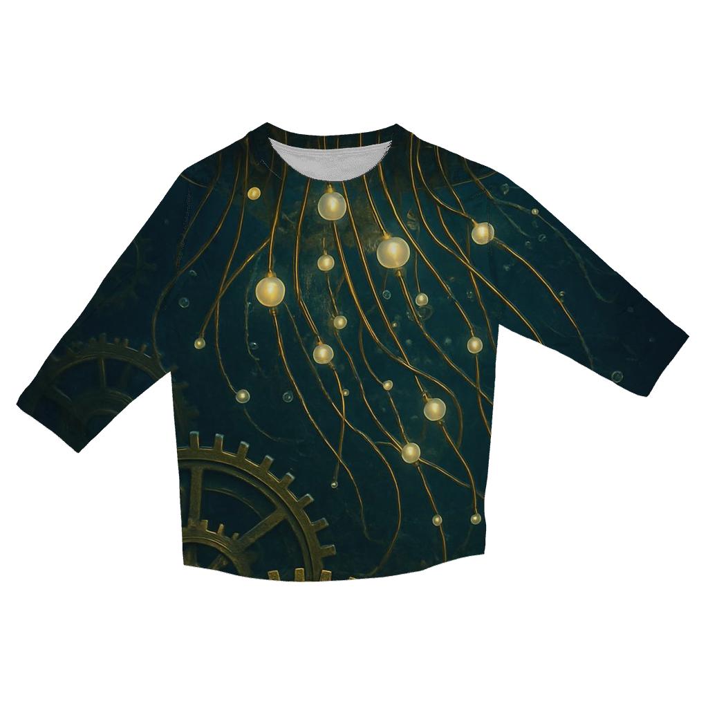 Clockwork Jellyfish designer 3/4 sleeve blouses