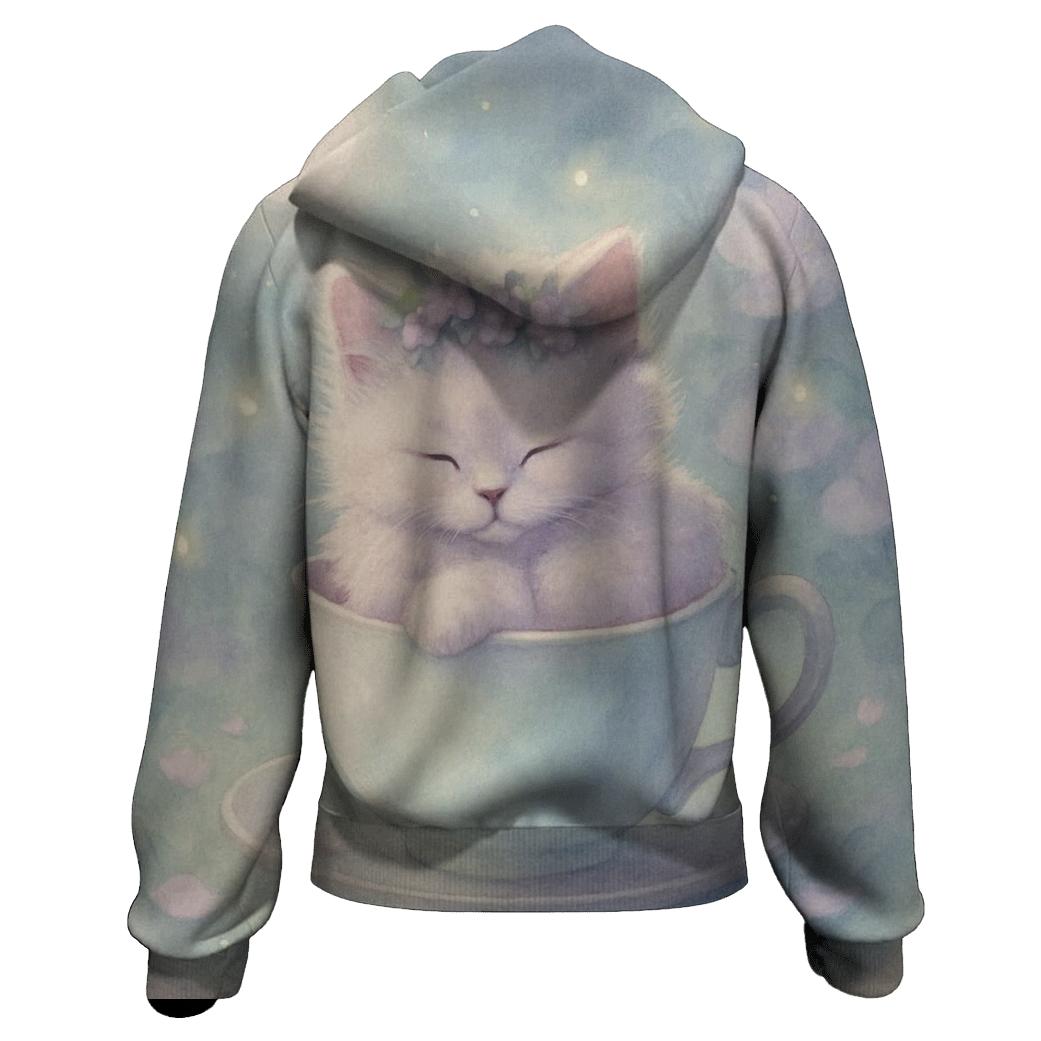 Moonlit Teacup Kittens premium hoodies