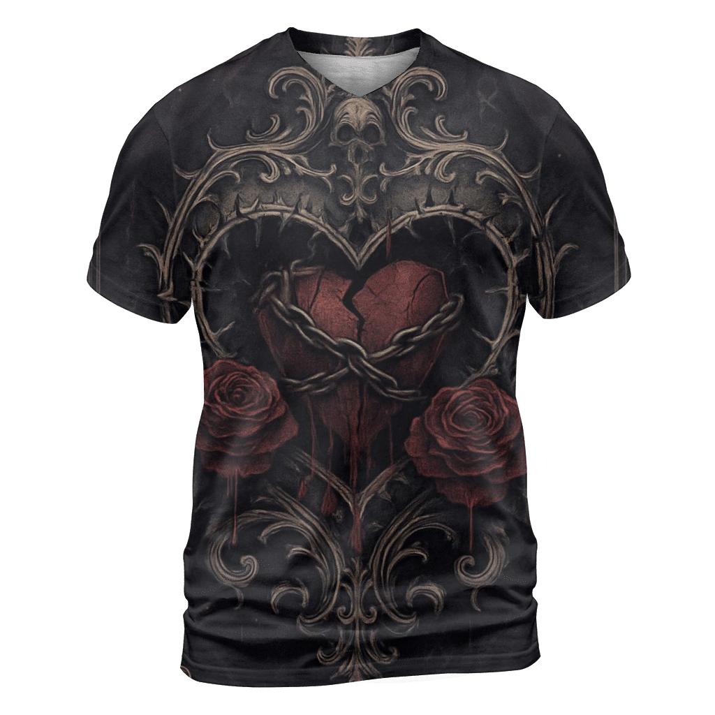 Bleeding Rose Reliquary designer pattern shirts