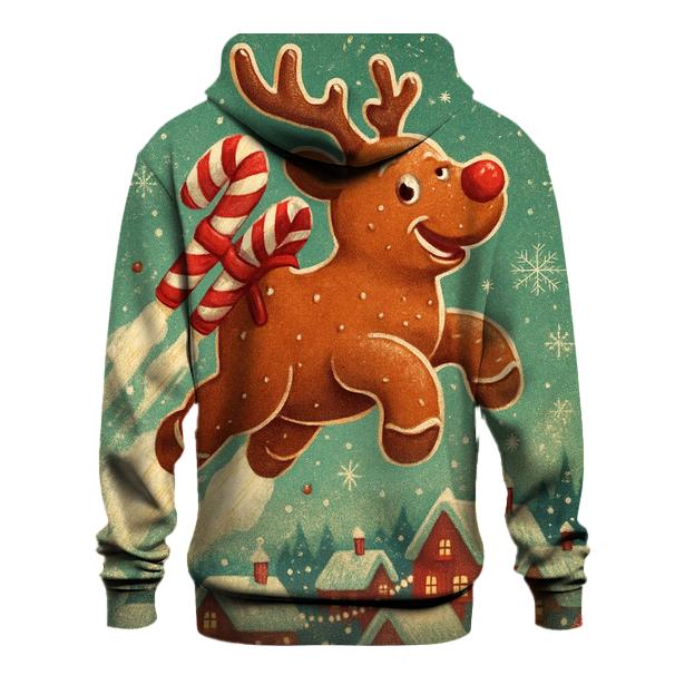 Gingerbread Rocket Reindeer hoodie designs