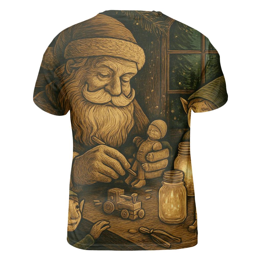 Woodland Toysmith Santa unique graphic print tees