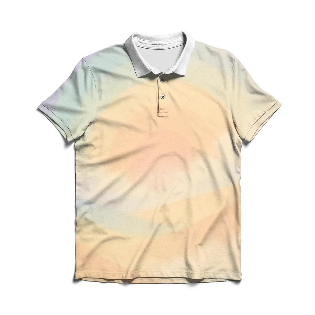 Pastel Mirage Drift casual sports polo shirts