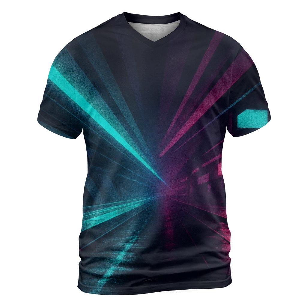 Neon Metro Gradient unique graphic print tees