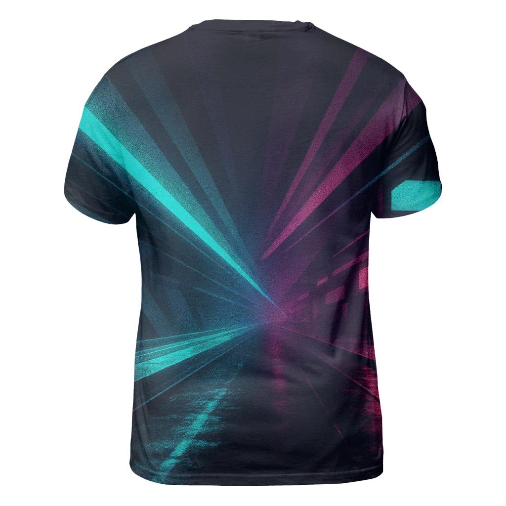 Neon Metro Gradient unique graphic print tees
