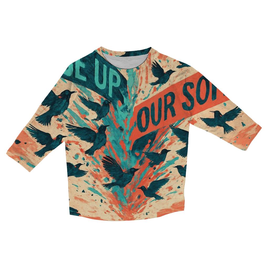 Chromatic Sparrow Riot custom 3/4 sleeve shirts