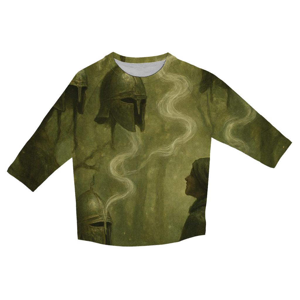 Grove Of Whispering Helmets designer 3/4 sleeve blouses