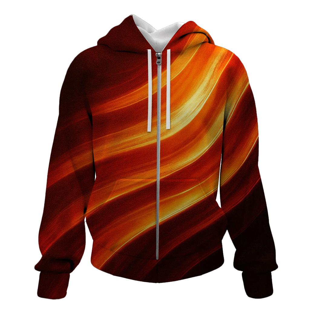 Molten Cascade printed hoodies