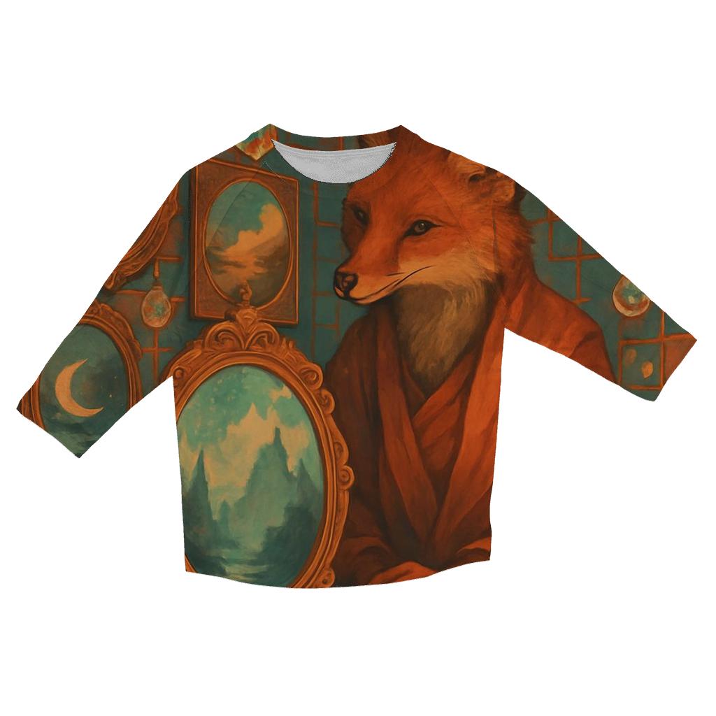 Mirror Market Fox custom 3/4 sleeve shirts