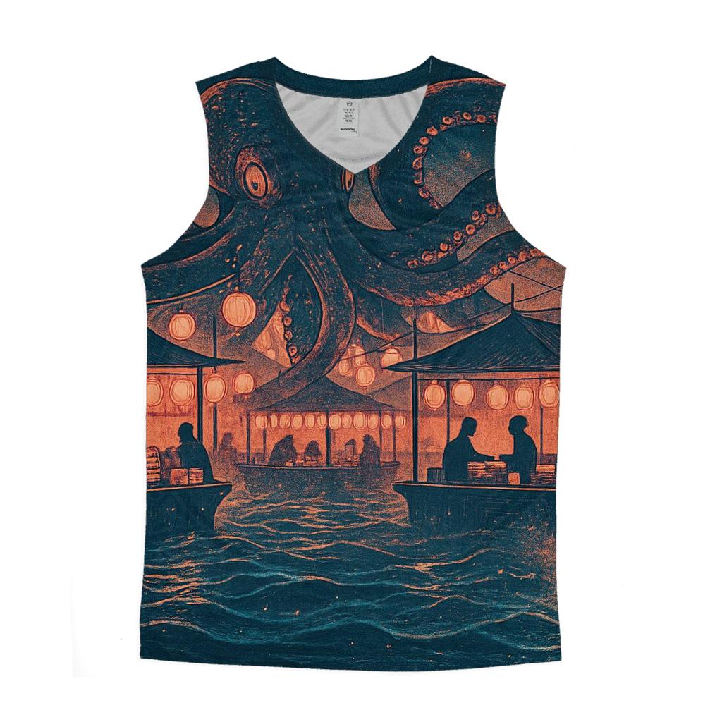 Lantern Kraken Market personalized athletic tanks
