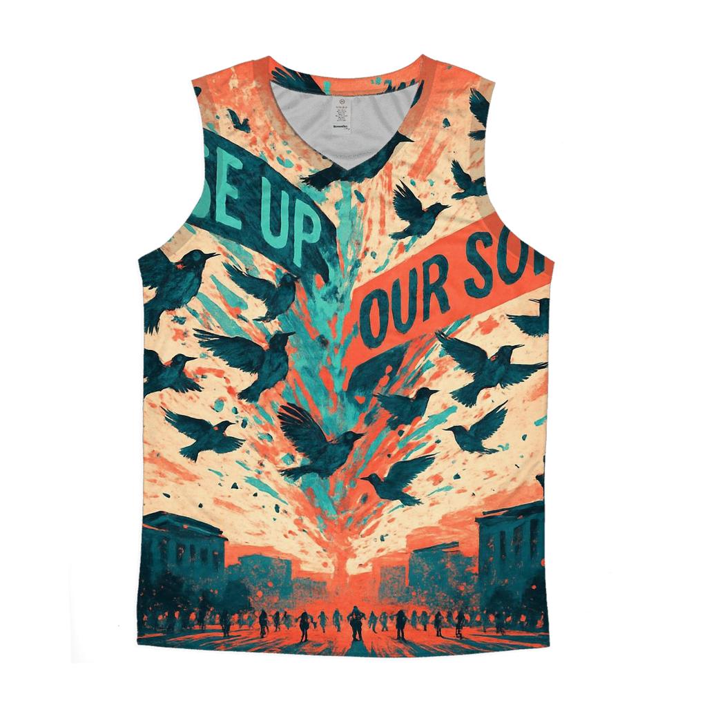 Chromatic Sparrow Riot stylish racerback tanks