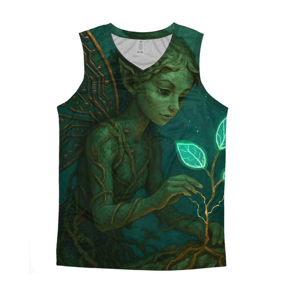 Circuitry Forest Sprite cotton sleeveless tops