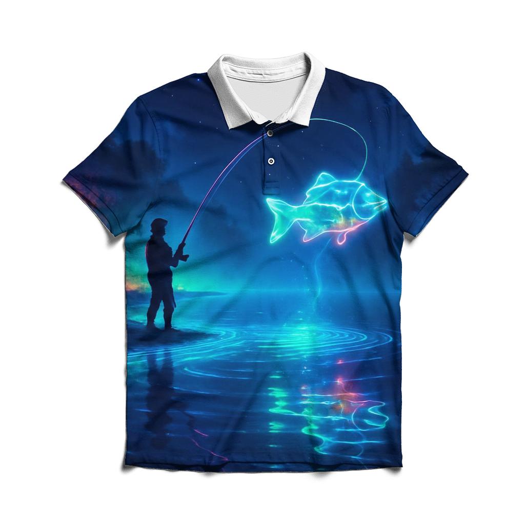 Halcyon Neon Fisher stylish collar polo tees