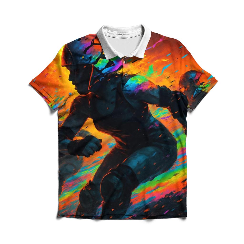 Spectrum Roller Derby embroidered polo tops