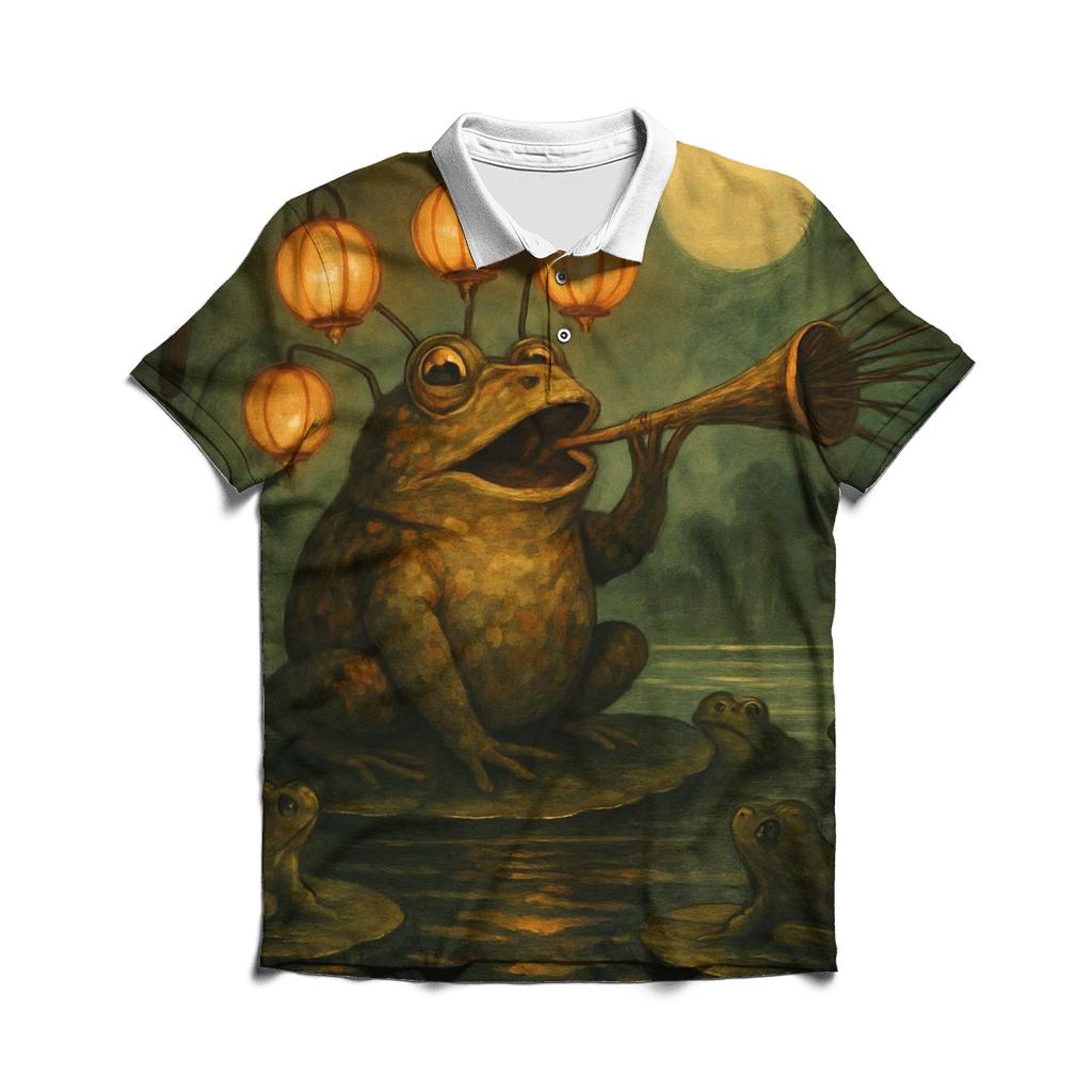 Lantern Toad Herald stylish collar polo tees