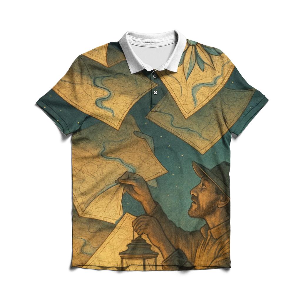 Paper Lantern Cartographer classic pique polos