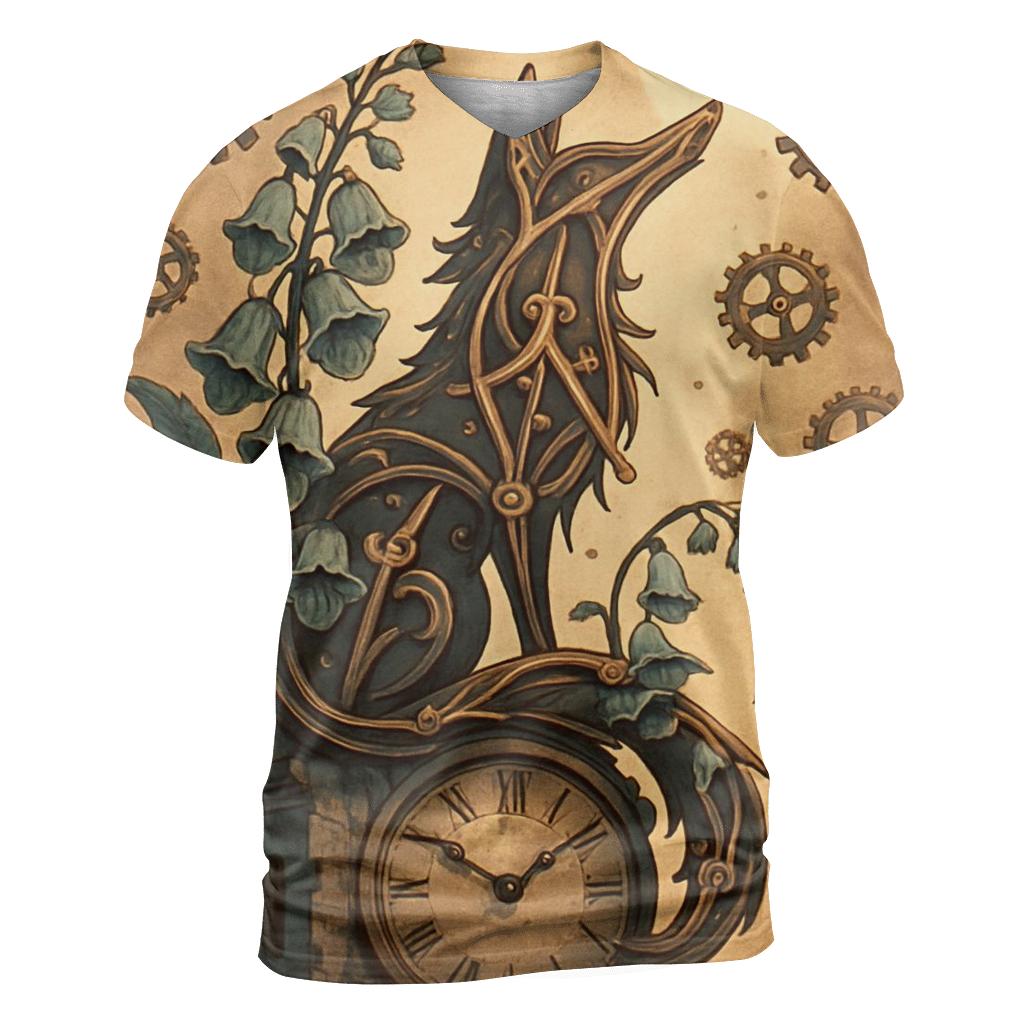 Clocktower Foxglove statement graphic shirts