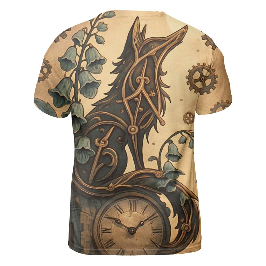 Clocktower Foxglove statement graphic shirts