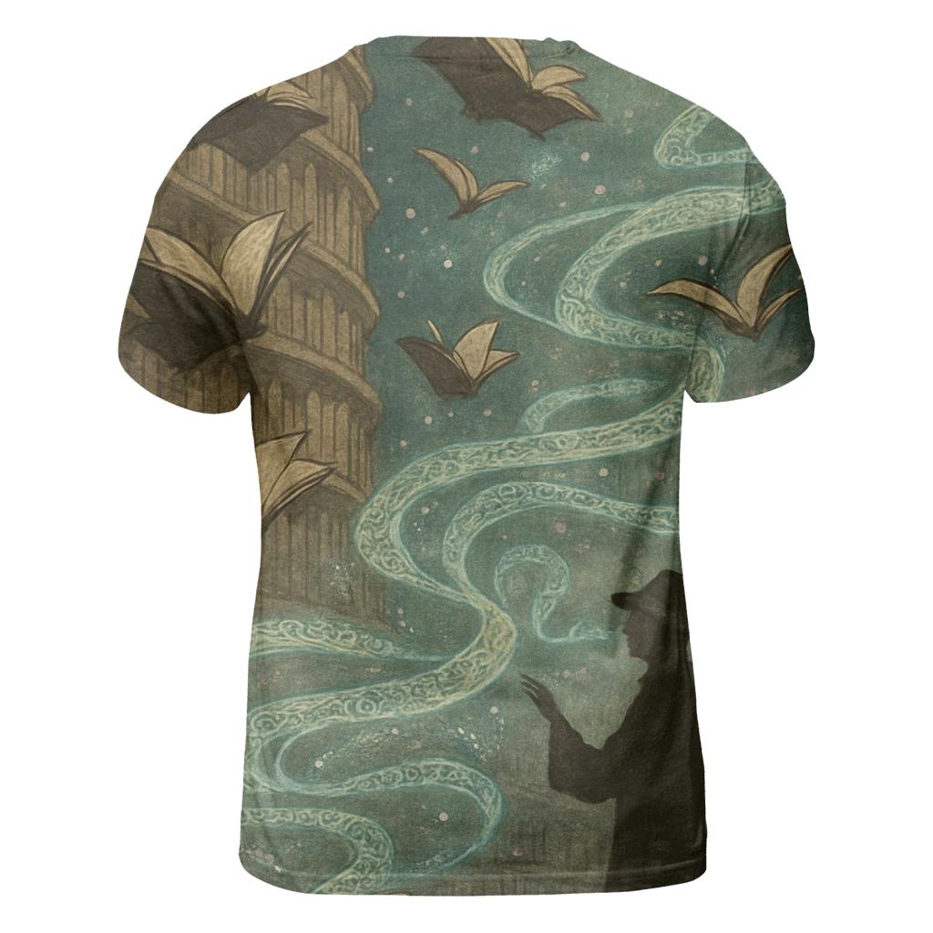 Library Of Lost Echoes unique graphic print tees