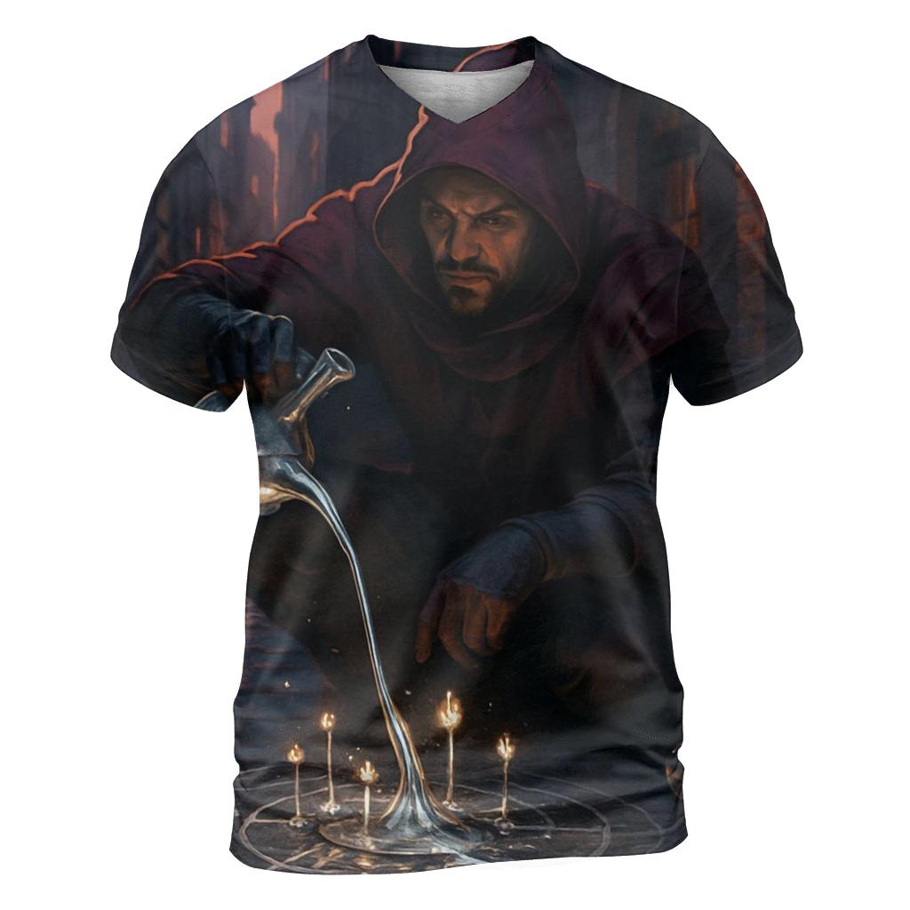 Mercury Street Alchemist artistic all-over print tops