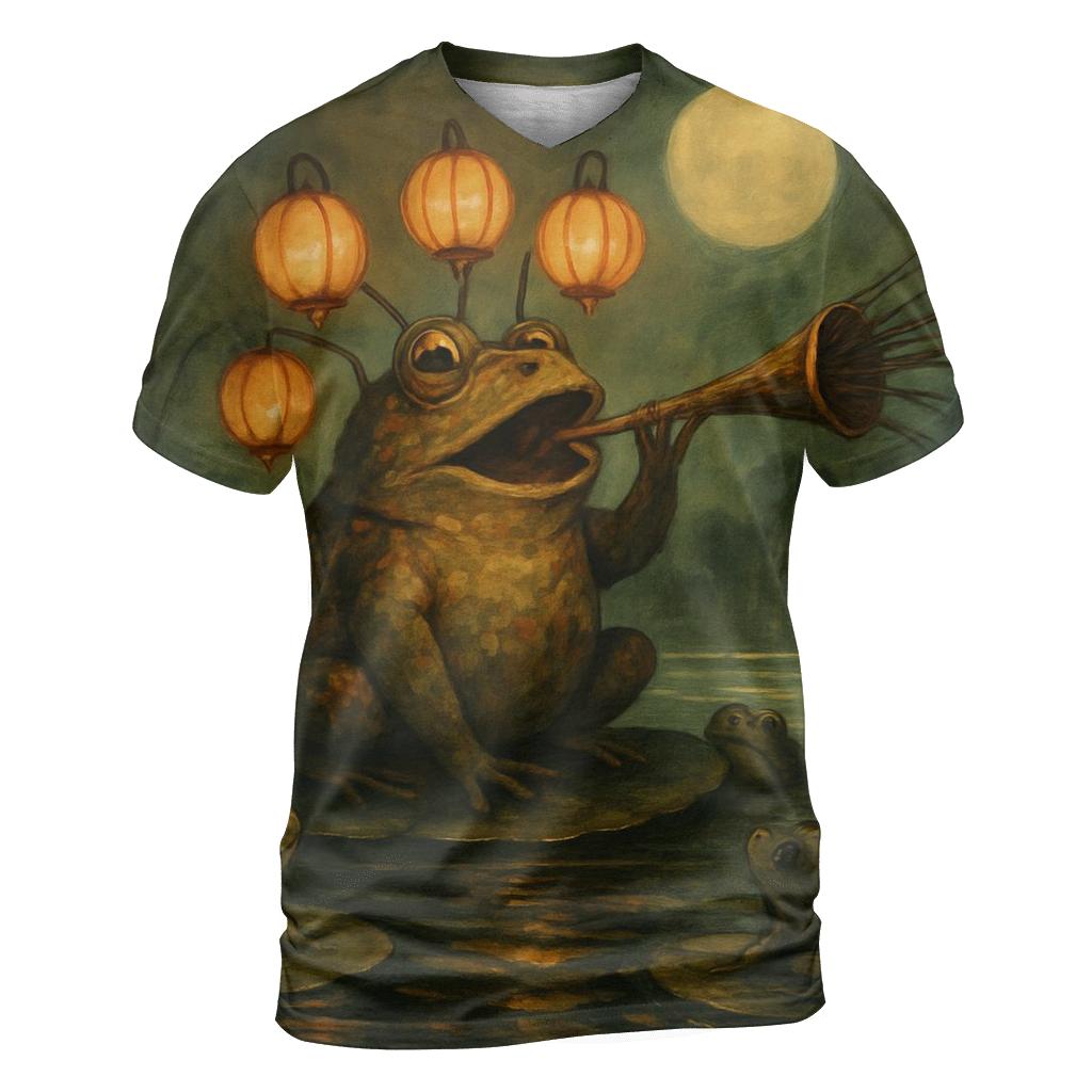 Lantern Toad Herald statement graphic shirts