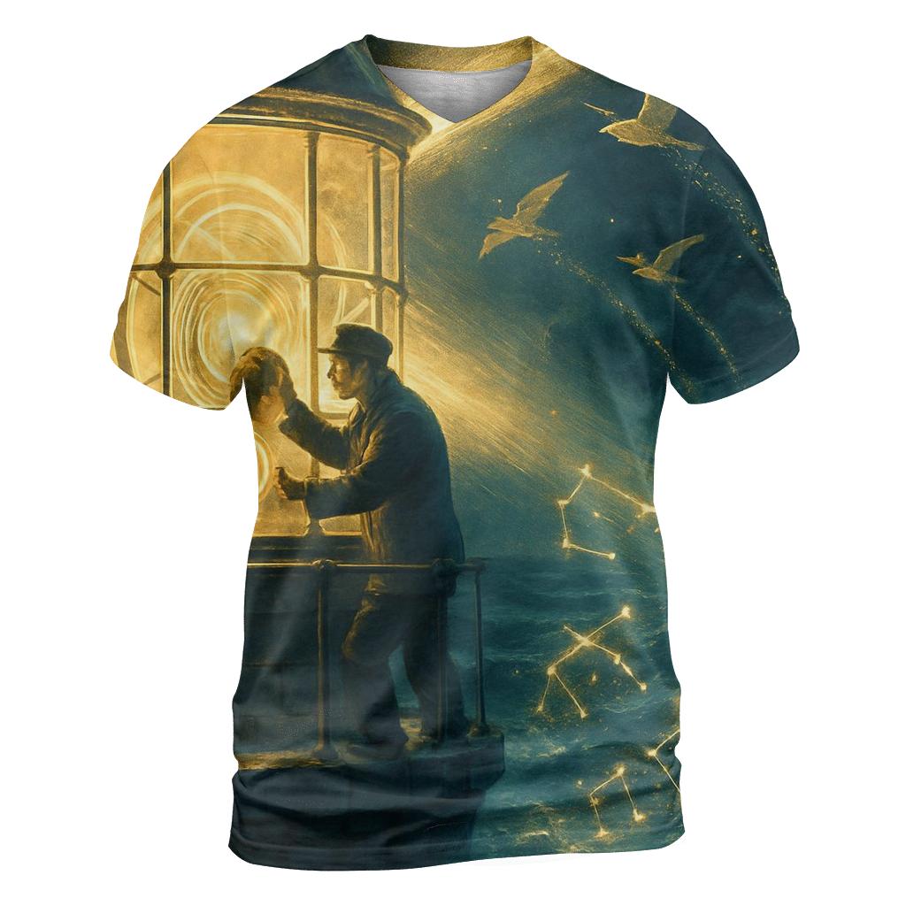 Lighthouse Constellation Keeper statement graphic shirts