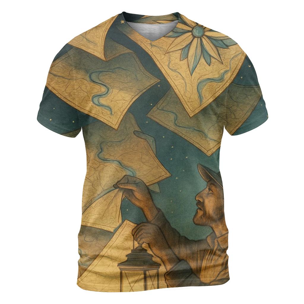 Paper Lantern Cartographer custom all-over print shirts