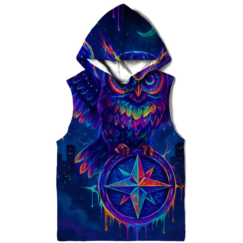 Neon Owl Oracle zip-up hoodies