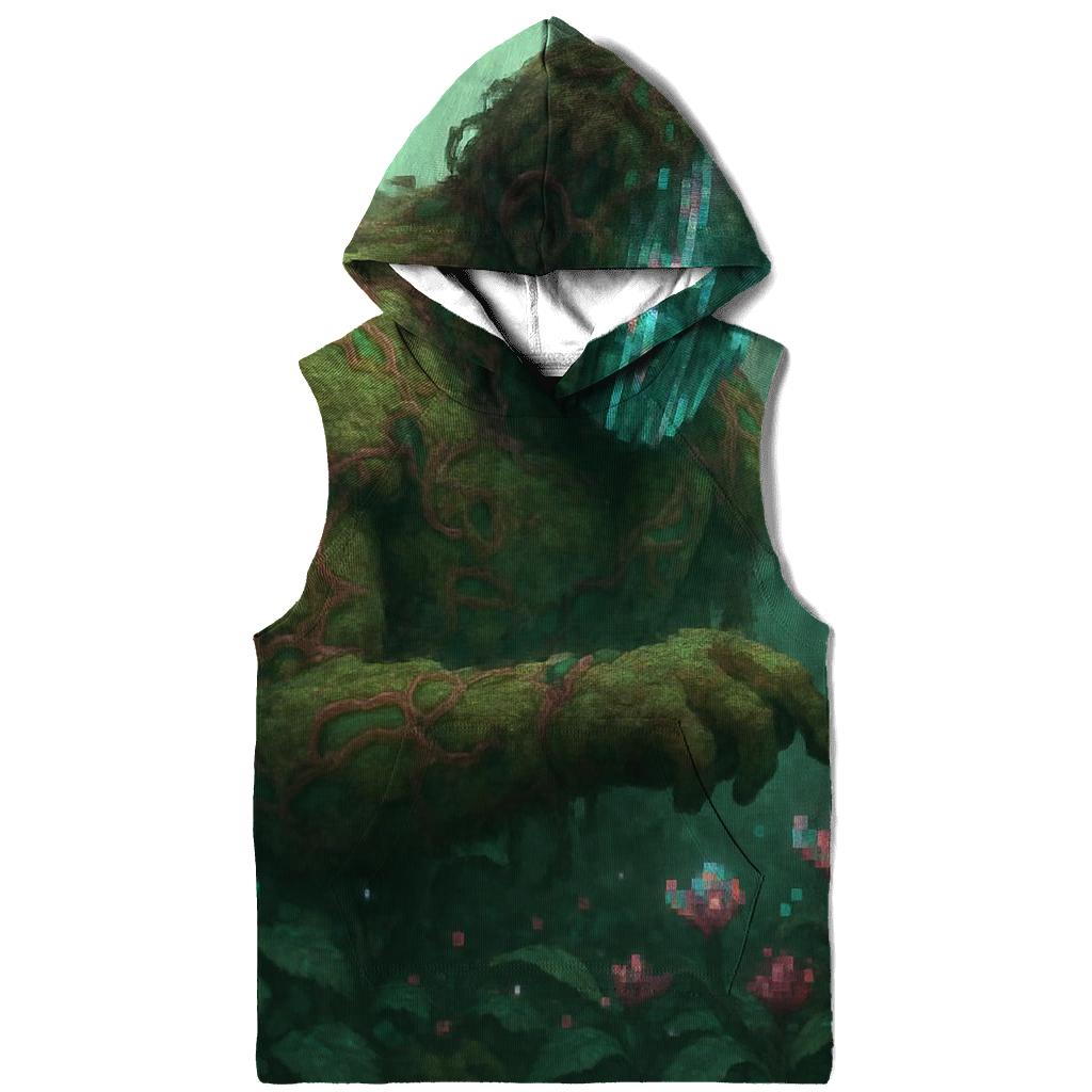 Glitch Garden Golem pullover hoodies