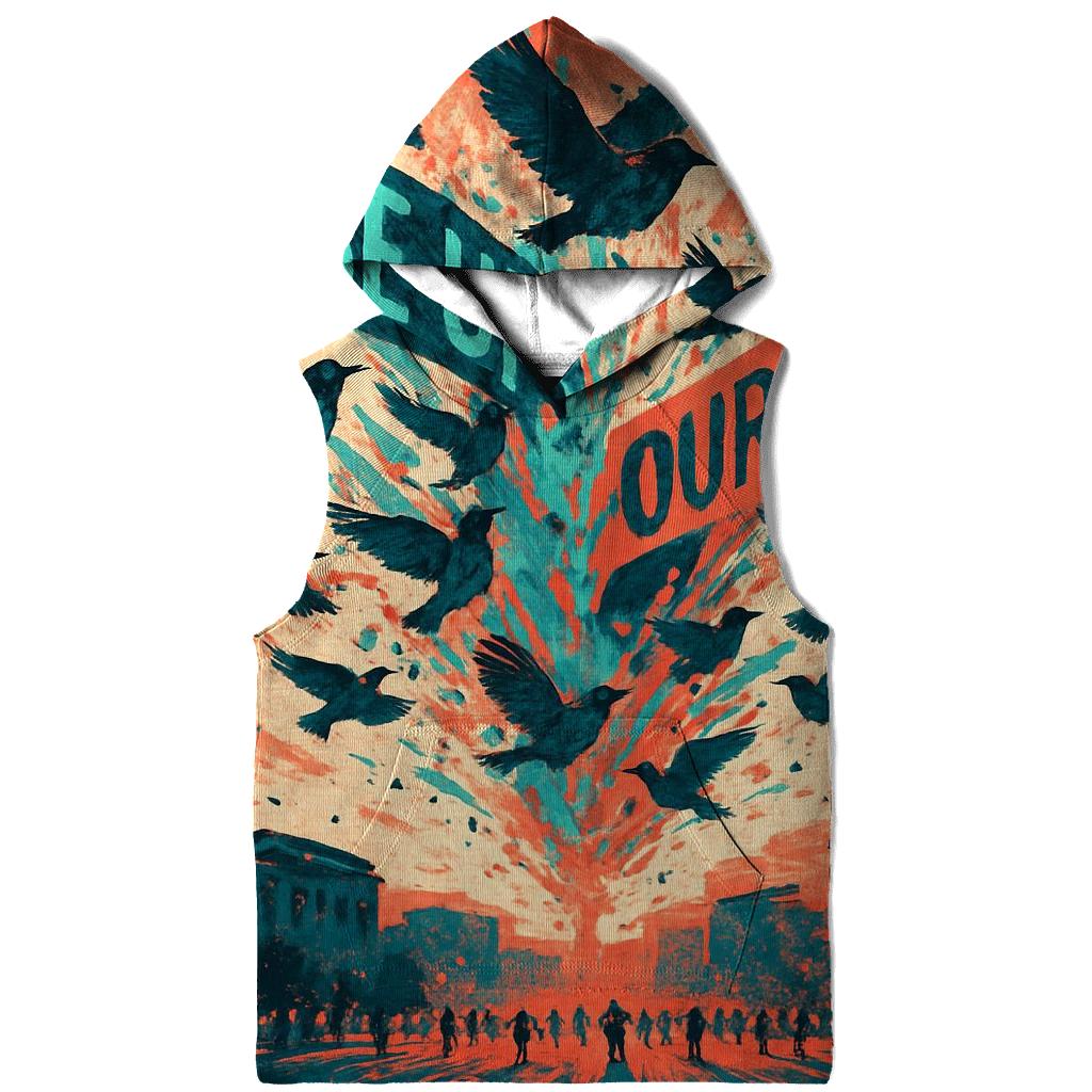 Chromatic Sparrow Riot pullover hoodies