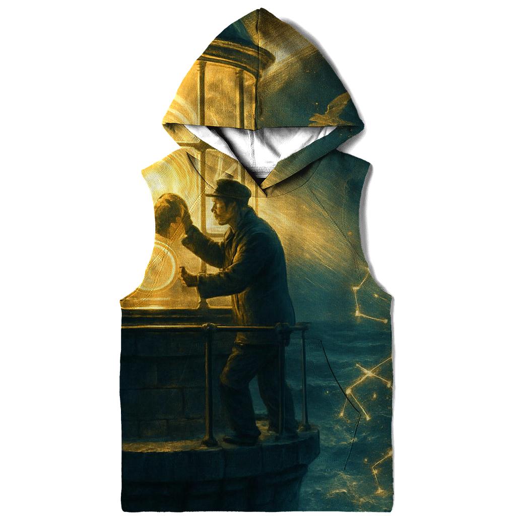 Lighthouse Constellation Keeper embroidered hoodies