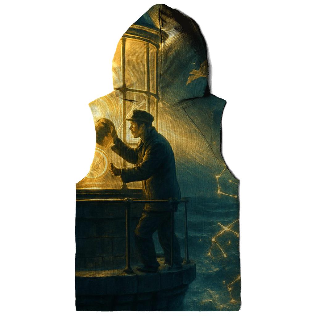 Lighthouse Constellation Keeper embroidered hoodies