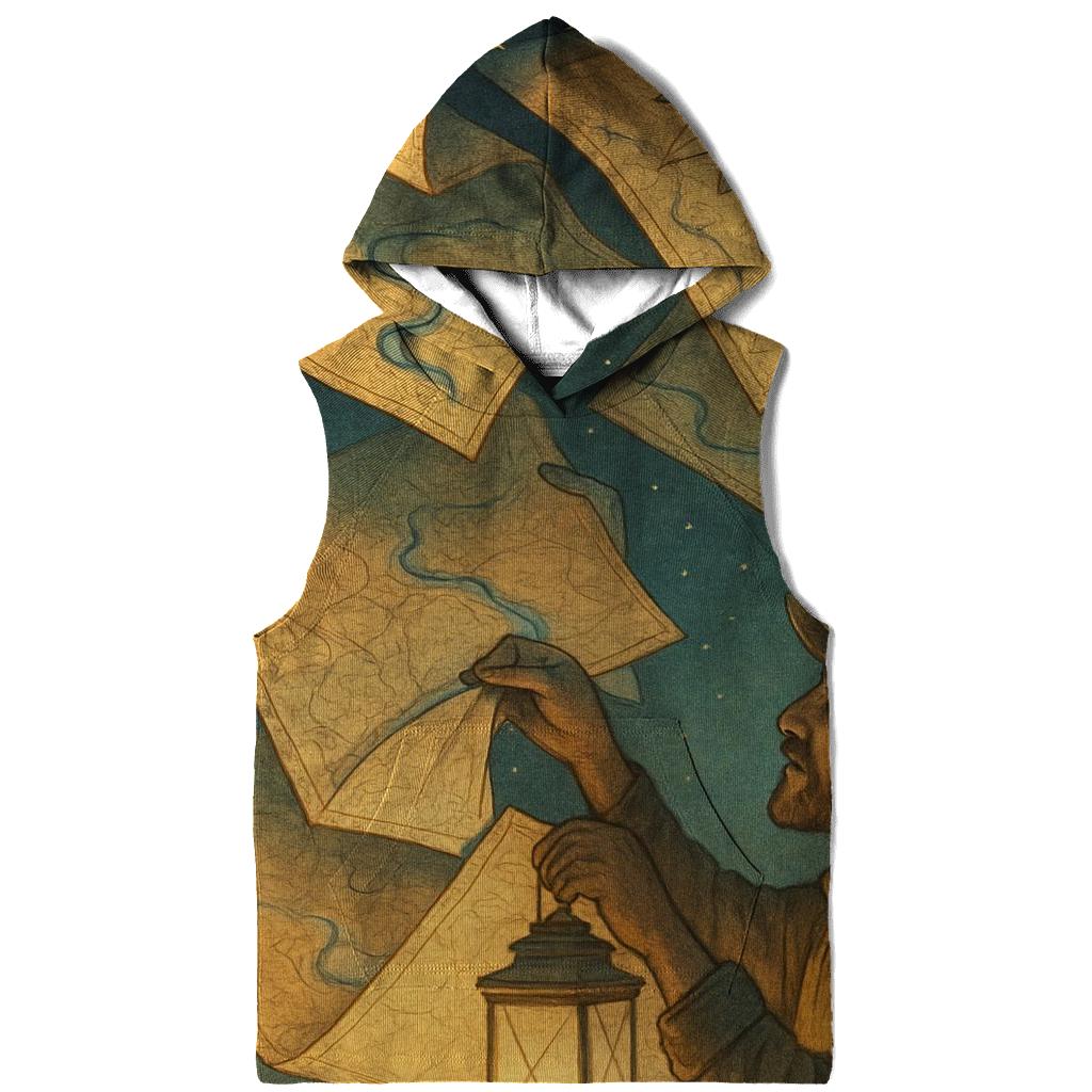 Paper Lantern Cartographer printed hoodies