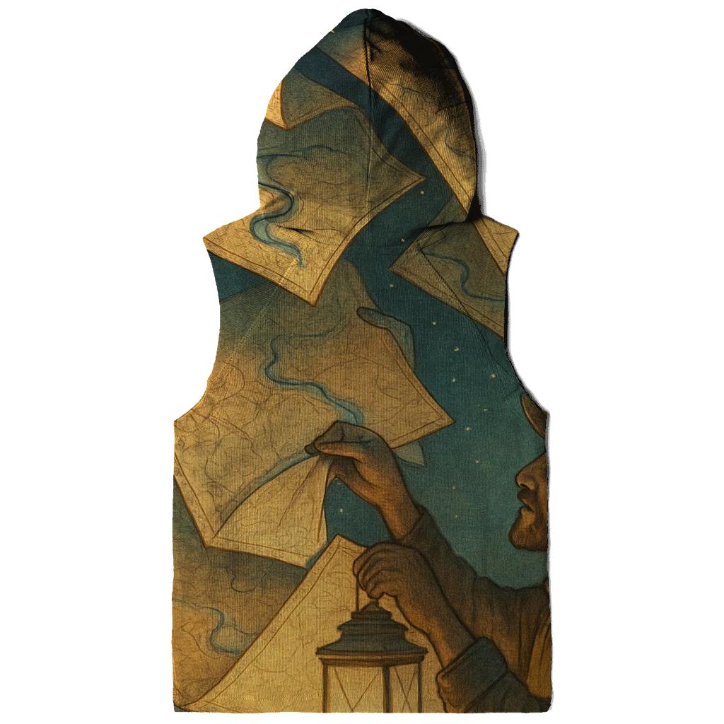 Paper Lantern Cartographer printed hoodies