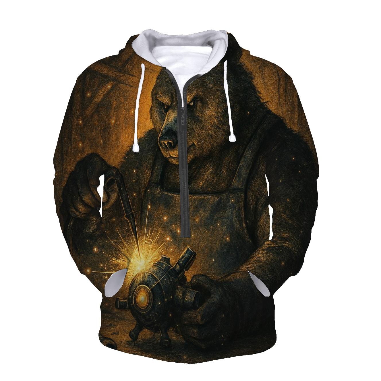 Starlit Mechanic Bear hoodie designs