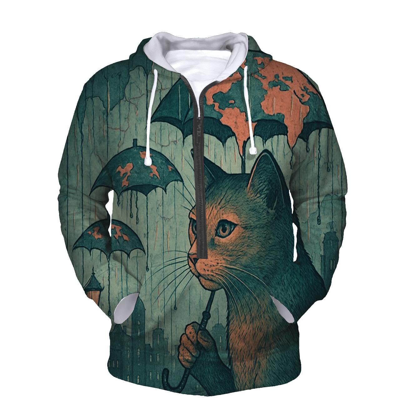 Umbrella Atlas Cat premium hoodies