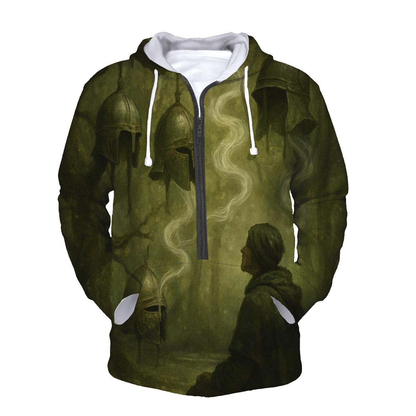 Grove Of Whispering Helmets zip-up hoodies