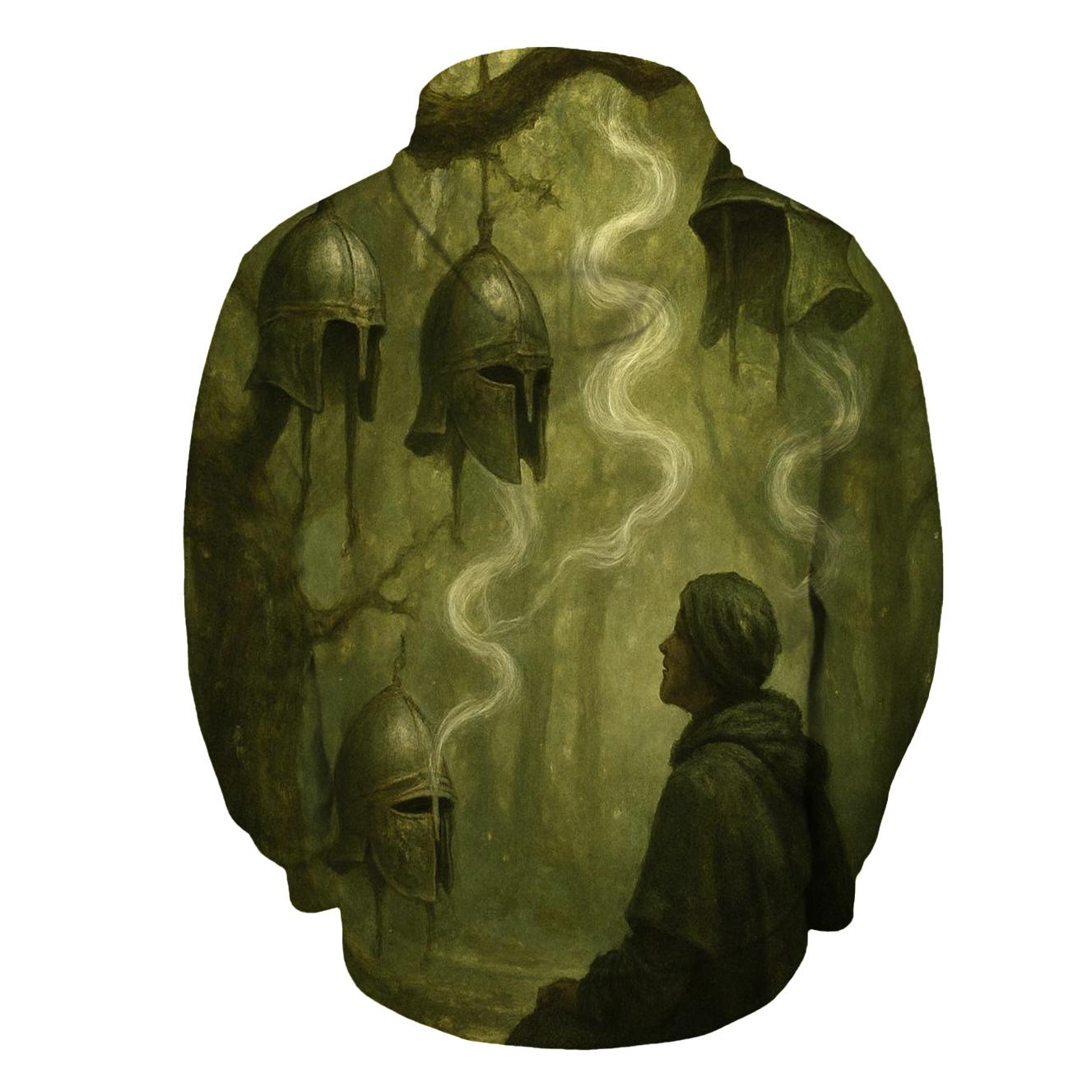 Grove Of Whispering Helmets zip-up hoodies