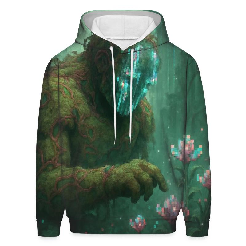 Glitch Garden Golem zip-up hoodies
