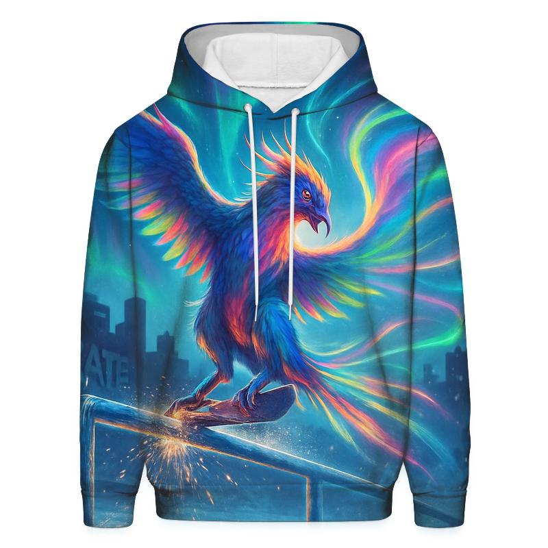 Aurora Skate Phoenix printed hoodies